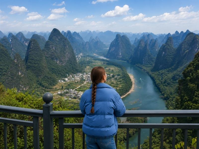Guilin 1-Day Li River Cruise & Xianggong Hill Tour